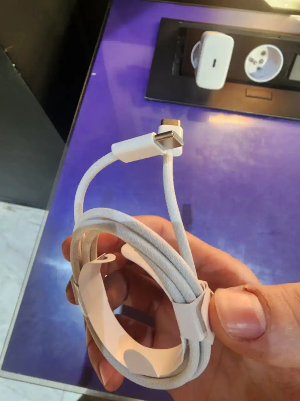 Tezkor quvvatlash kabeli, USB Type-C to Type-C Cable 60W, 1 m