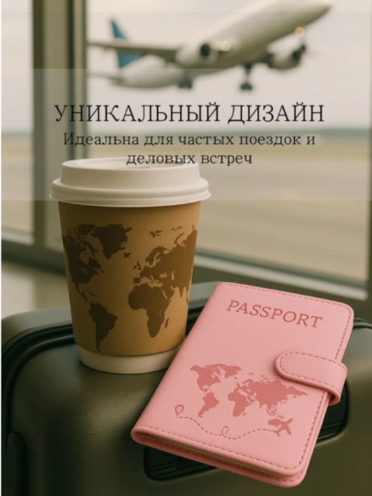 Чехол для загранпаспорта, с магнитом