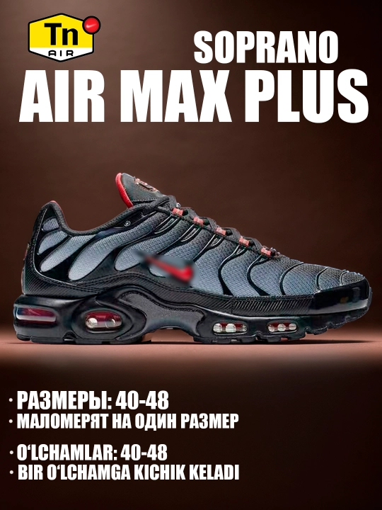Erkaklar, ayollar va o'smirlar uchun Nike Air Max Plus TN krossovkalari, sport, 40-48 - 