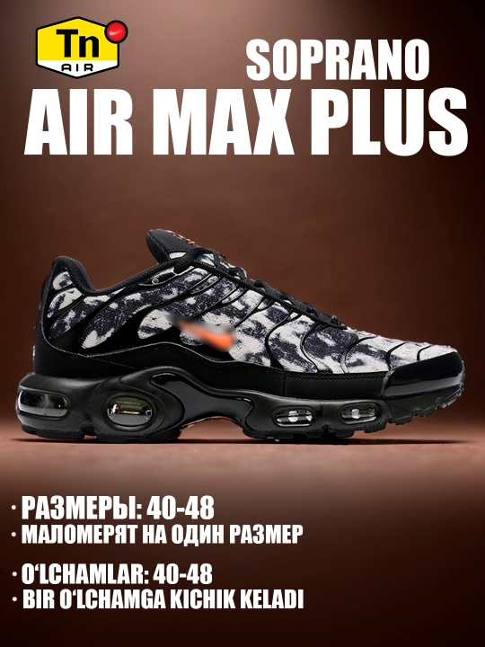 Erkaklar, ayollar va o'smirlar uchun Nike Air Max Plus TN krossovkalari, sport, 40-48 - 