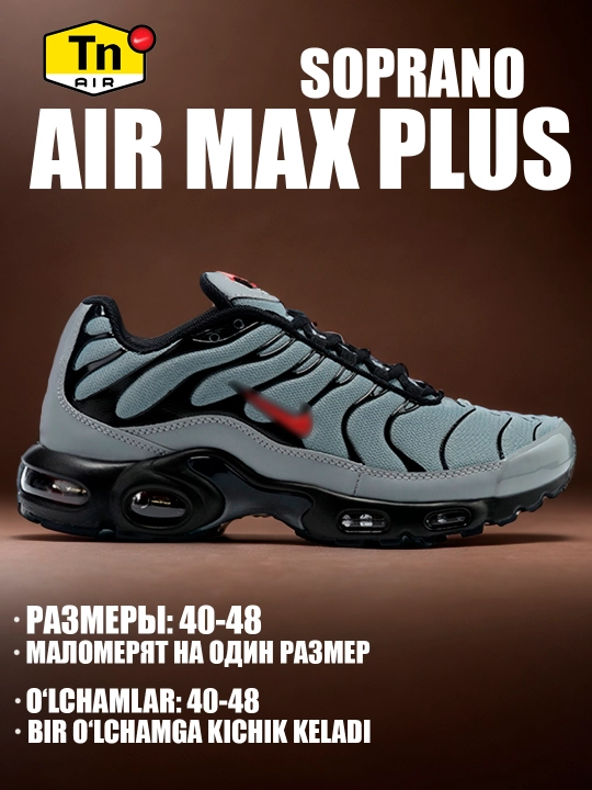 Erkaklar, ayollar va o'smirlar uchun Nike Air Max Plus TN krossovkalari, sport, 40-48 - 