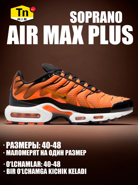 Erkaklar, ayollar va o'smirlar uchun Nike Air Max Plus TN krossovkalari, sport, 40-48 - 