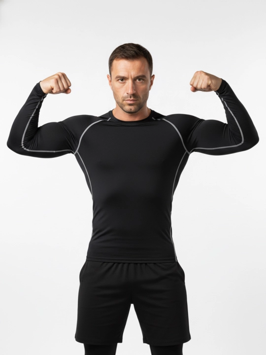 Kompression kostyum 3 1da, sport termo kiyim, rashgard, katta o'lchamli tayts va short