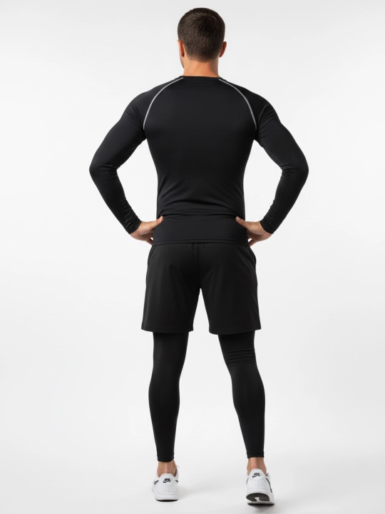 Kompression kostyum 3 1da, sport termo kiyim, rashgard, katta o'lchamli tayts va short
