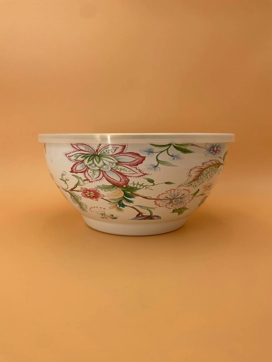 Набор эмалированных салатников, мисок с крышками, 1, 2.5, 4 литра