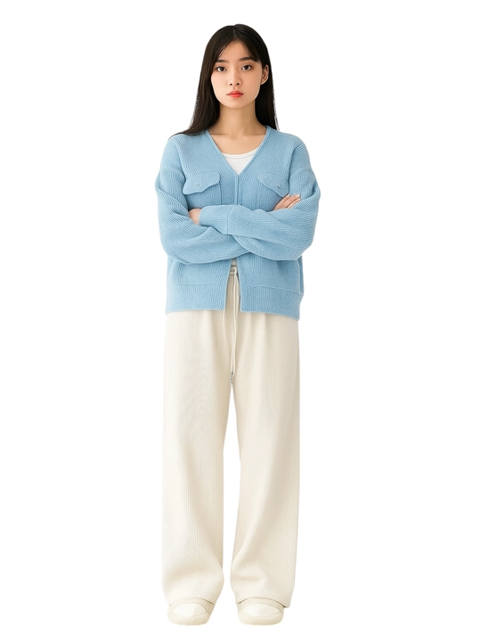 Ayollar uchun keng baxmal ishtonlar, kuz-qish mavsumi, baland bel bilan, erkin, velvettan