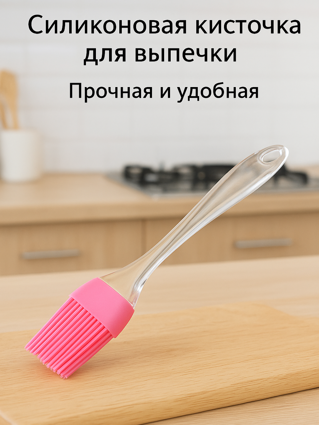 Силиконовая кисточка для кухни, термостойкая силиконовая кисточка, 26 см - 