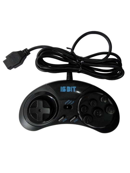 SEGA Mega Drive 16-BIT o‘yin pristavkasi uchun simli geympad (joystik), 9-pin (DE-9) - 