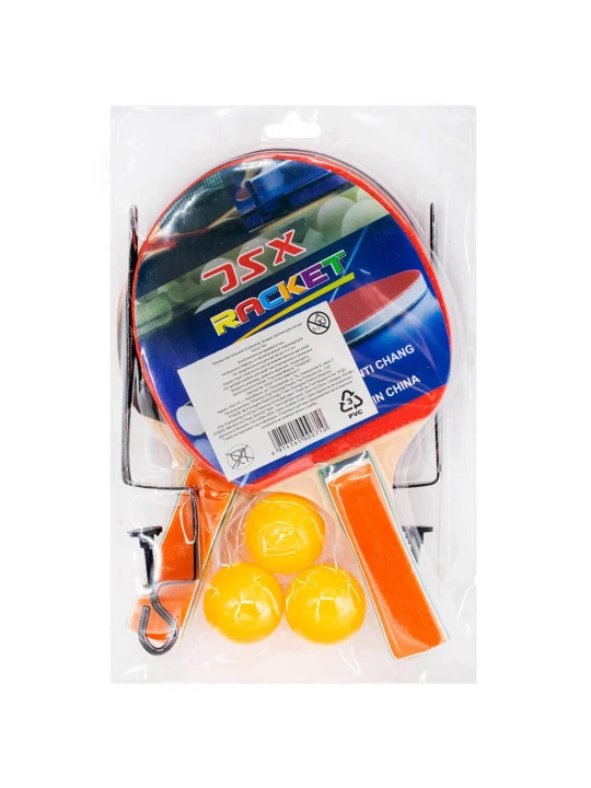Stol tennisi raketka to‘plami (2 dona raketka + 3 dona koptok) - 