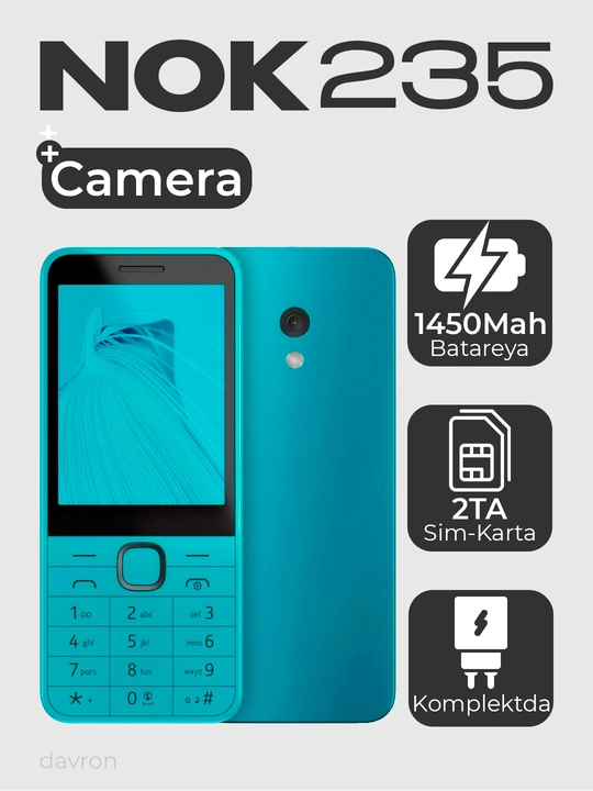 Tugmachali telefon 235 2 SIM - 