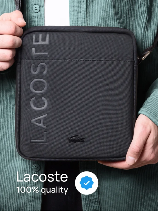 Мужская сумка через плечо, водонепроницаемая, барсетка, Lacoste