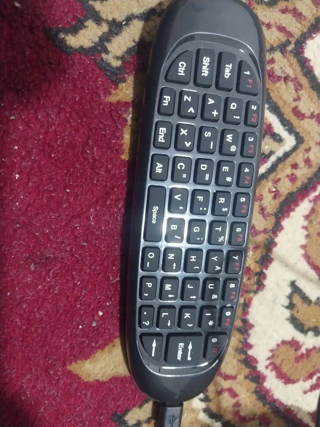 Smart TV, kompyuter va Android TV Box uchun universal simsiz klaviatura va Air Mouse pult