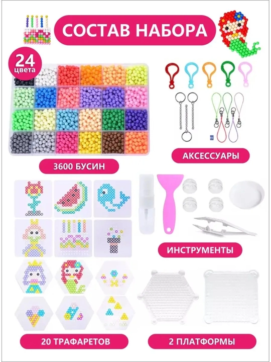 Aqua mozaikasi, boncuk mozaikasi, Yangi yil sovg'asi