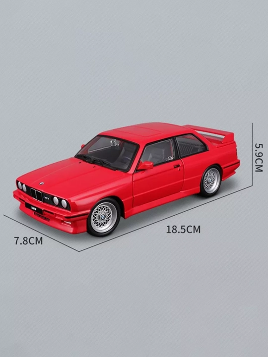 Metall mashina BMW M3 E30 1988, 1/24 metal, 20 sm