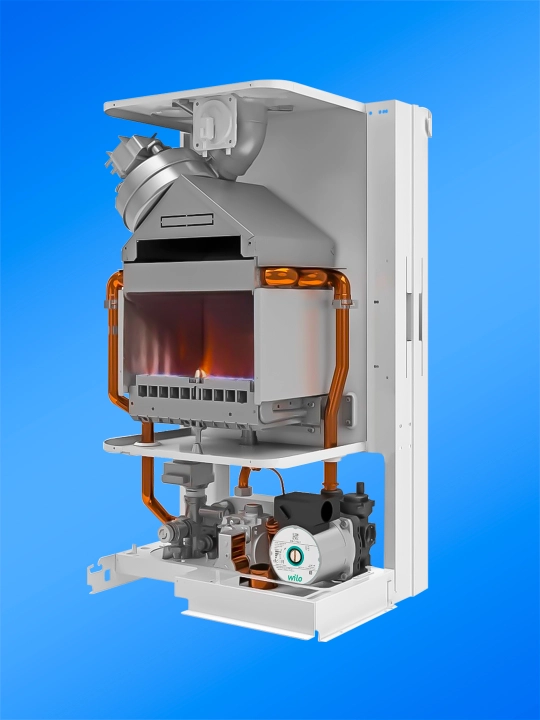 Gazli qozon Bestherm 24/28 kV – Isitish va issiq suv ta'minoti birgalikda