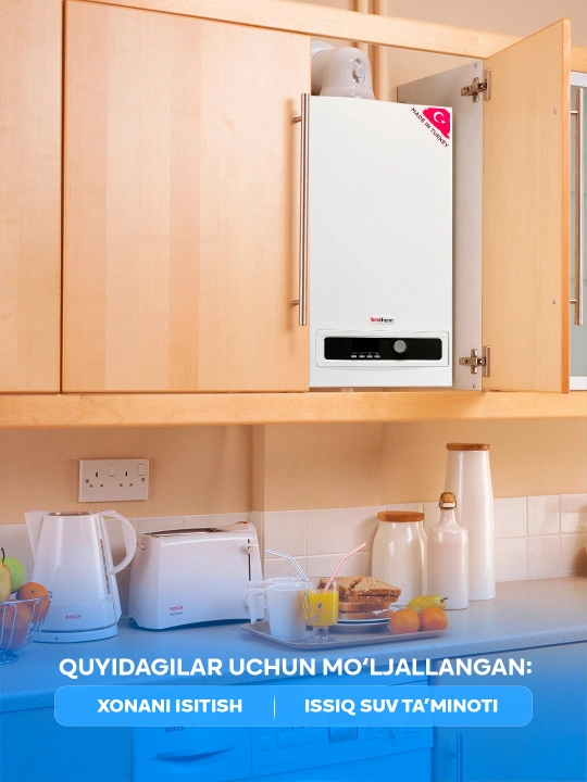 Gazli qozon Bestherm 24/28 kV – Isitish va issiq suv ta'minoti birgalikda