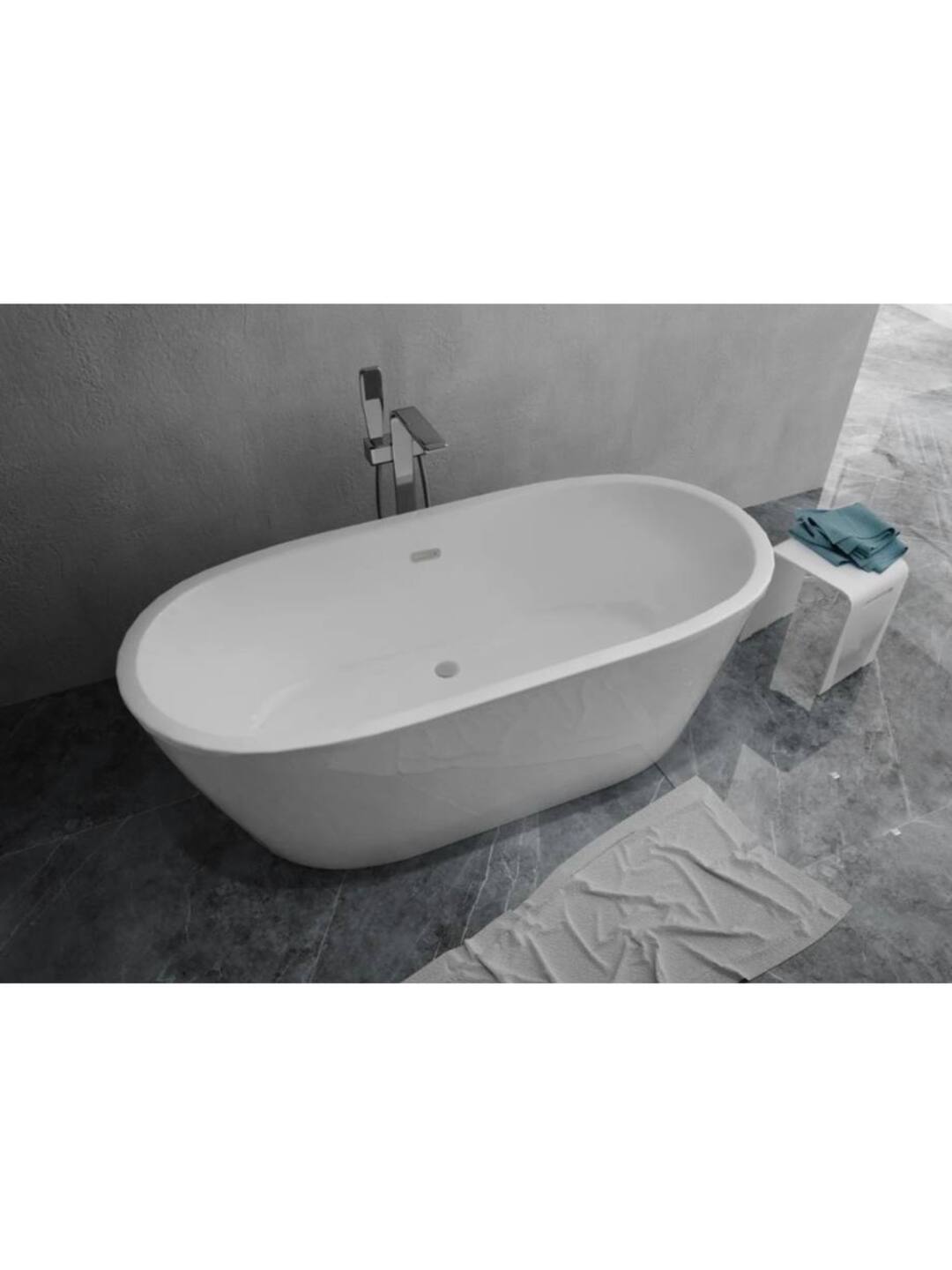 Akril vanna 1MARKA TONDO 174×80 sm — LED yoritgichli zamonaviy dizayn