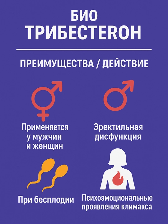 Bio Tribesteron — tabiiy kuch va jinsiy salomatlik garovi