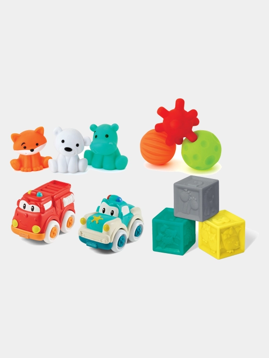 Развивающий набор Infantino Baby’s 1st Playset — 11 ярких игрушек