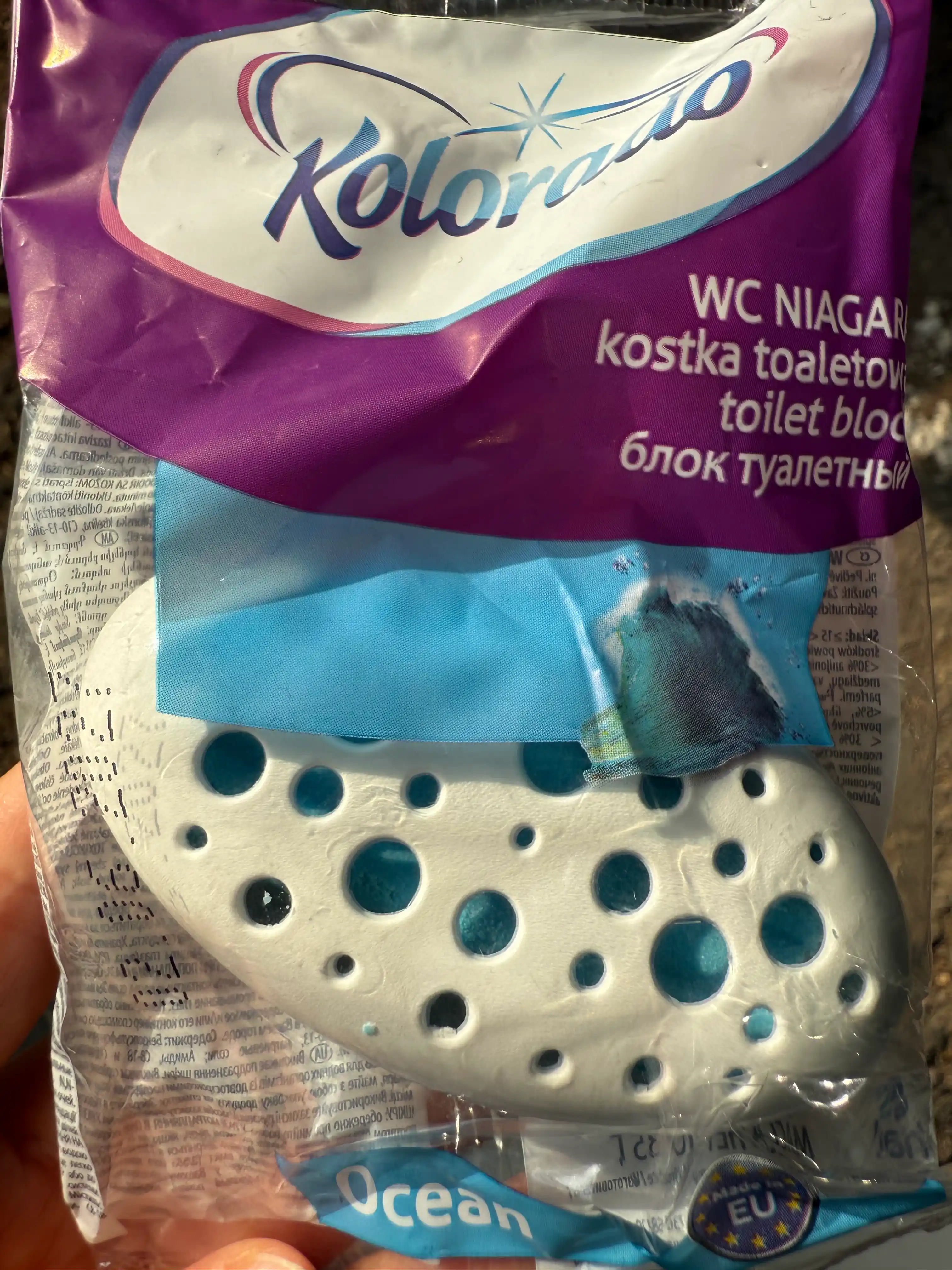 KOLORADO WC Niagara Ocean (Dengiz) unitaz bloki, 35 g