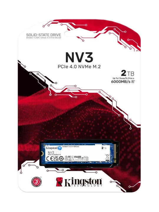 Kingston SSD NV3 PCIe 4.0 NVMe SSD ichki qattiq xotira