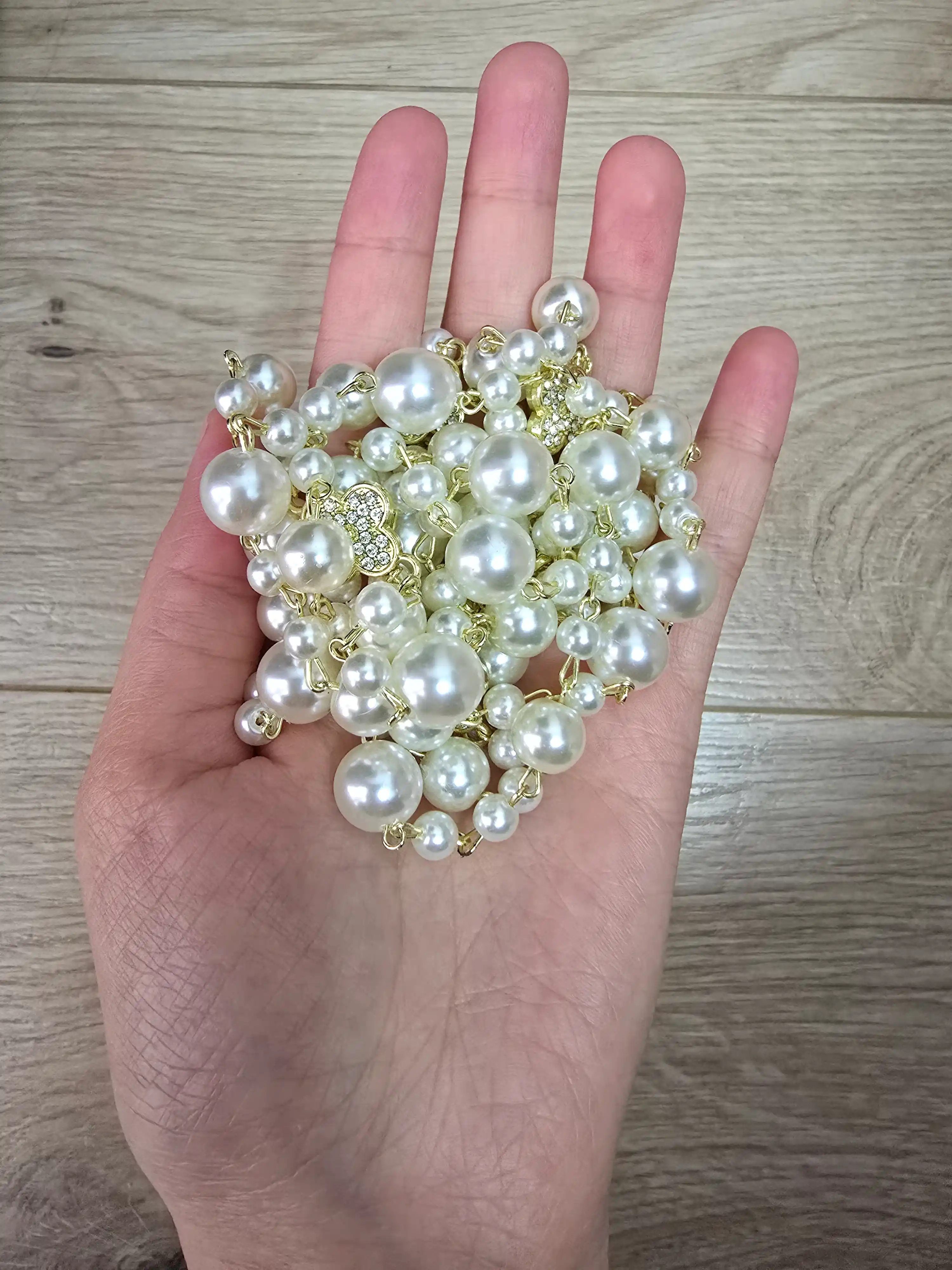 Длинная цепочка с жемчугами женская, на шею, колье для девушек длинная, 120-150 см