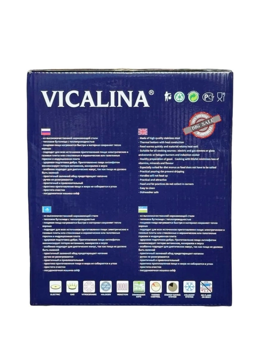 Набор кастрюль Vicalina VL‑585 — 4 шт, прочные и удобные