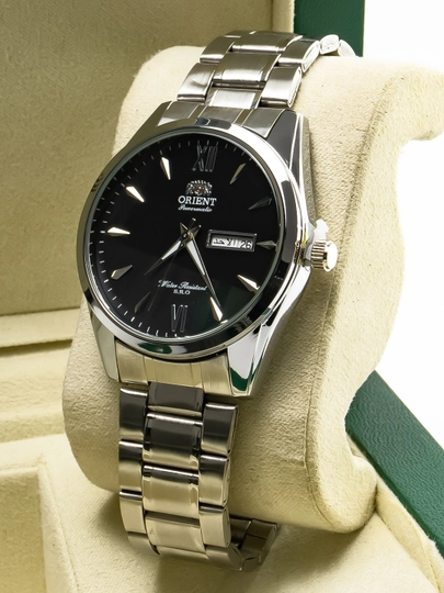 Мужские часы Orien Automatic S.R.O, стальной корпус, календарь — MICRO1-ORIENTT55-ЧЕРНСТЕ