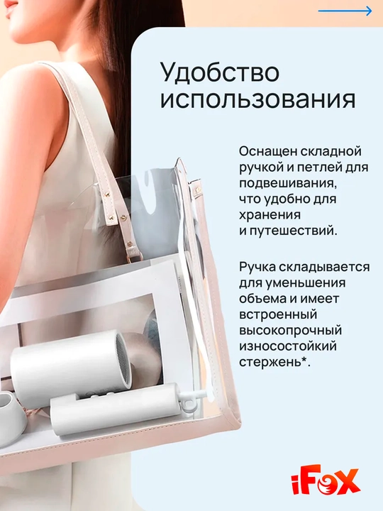 Фен для волос Xiaomi Hair Dryer Fen – H101 EU вилка, глобальный версия