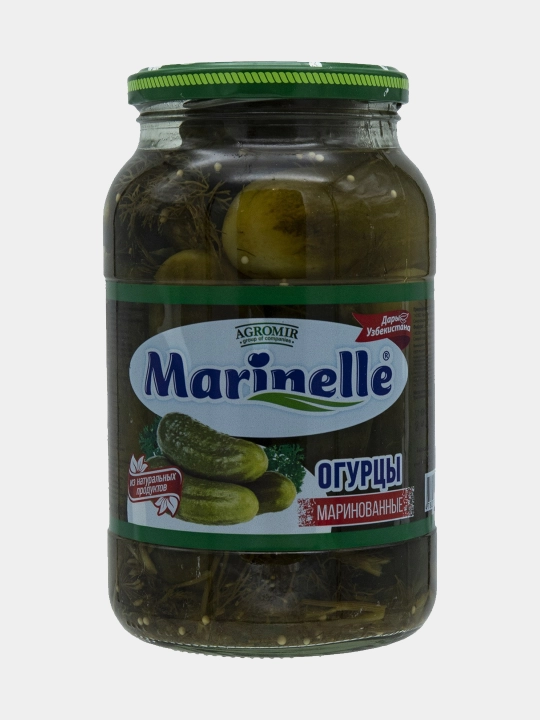 Огурцы маринованные Marinelle первого сорта, 1 л - 