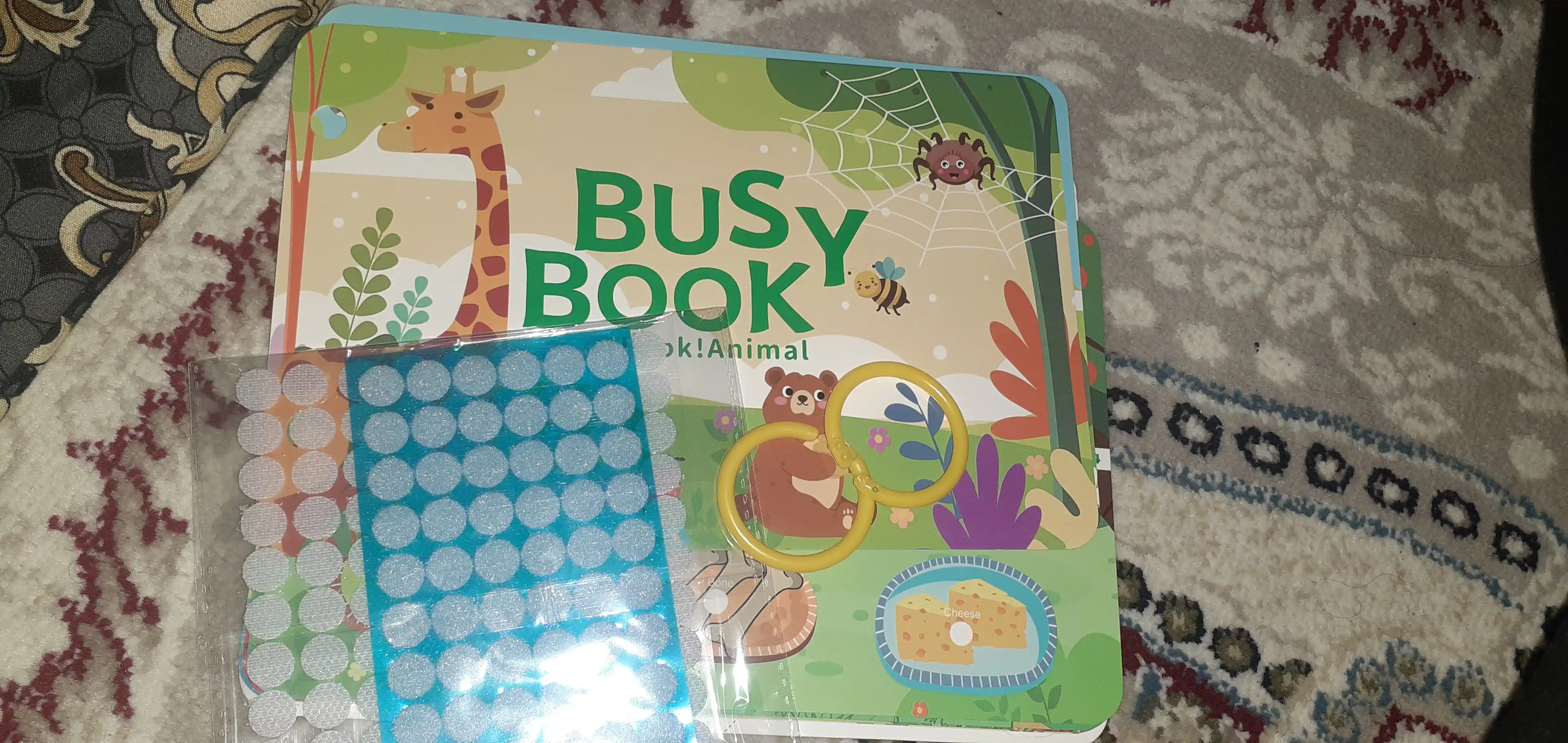 Стикеры с рисунками и бизи бук "busy book" головоломки