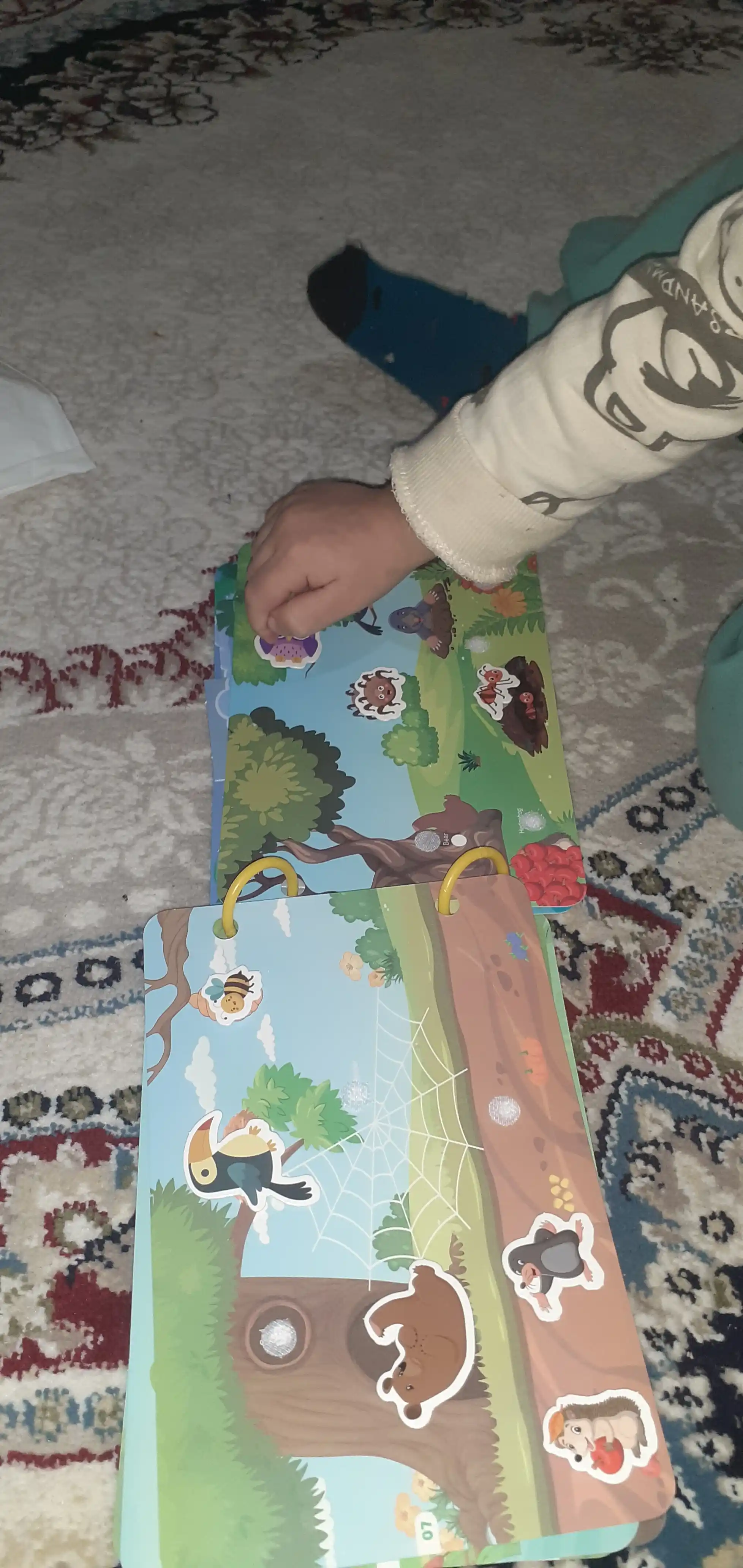 Стикеры с рисунками и бизи бук "busy book" головоломки