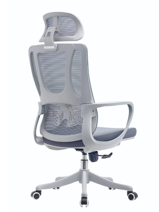 Ofis uchun kompyuter kreslosi, oyoq tagligi bilan, 128 sm