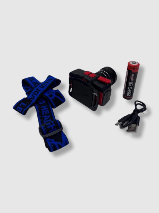 Professional LED bosh fonar — kuchli, quvvatlanuvchi chiroq fanar, Fonar, Batareyka
