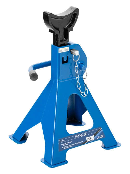 Sozlanuvchan avtomobil stendlari STELS, 3 t, ko'tarish h 295-425 mm, 2 dona, 51627