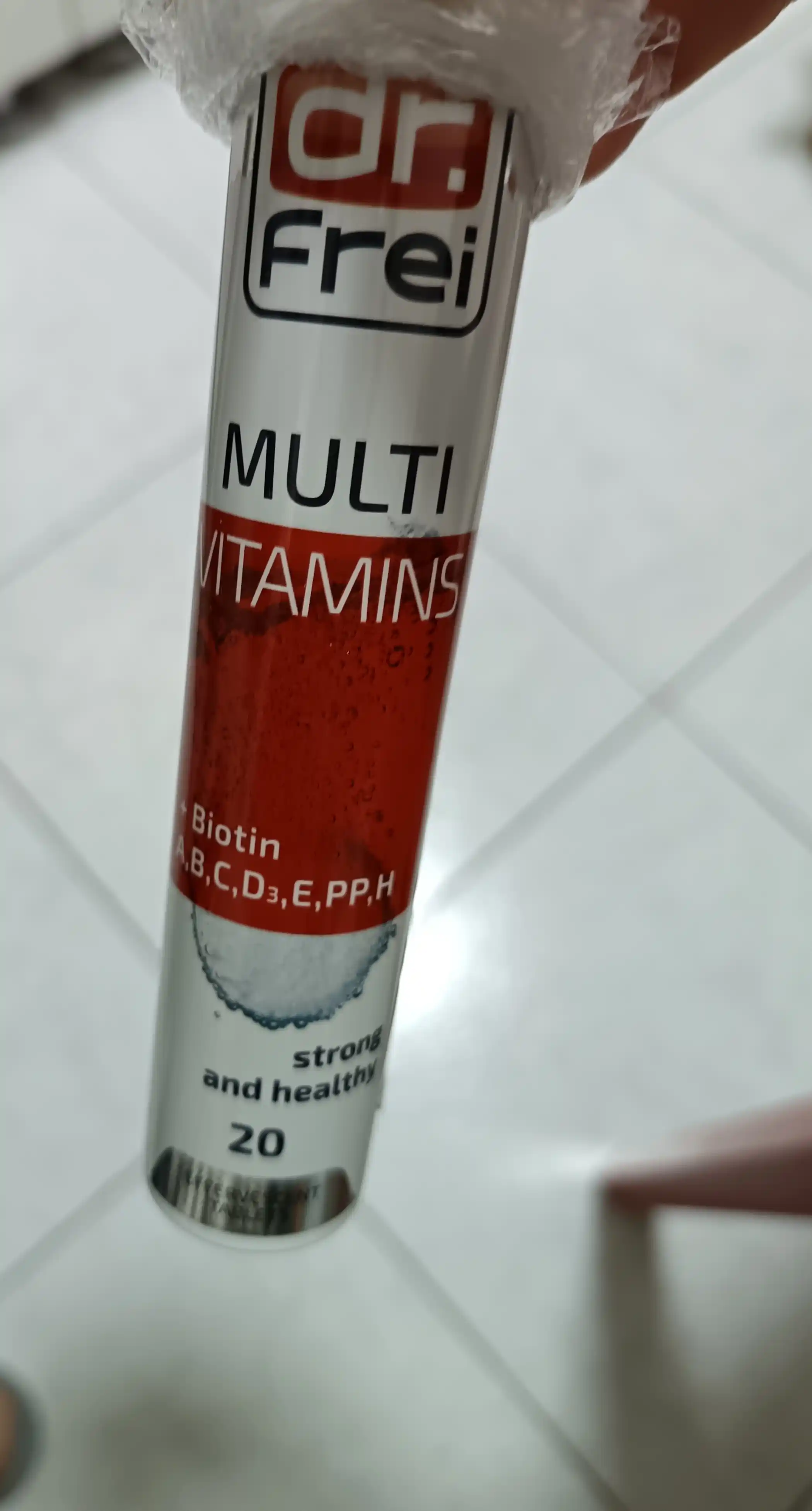 Витамины для укрепления иммунитета Dr.Frei Multivitamins + Биотин, таблетки шипучие №20