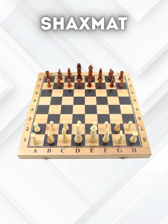 Shaxmat 2v1 — Shashka, Shaxmat to‘plami (47x47 sm)