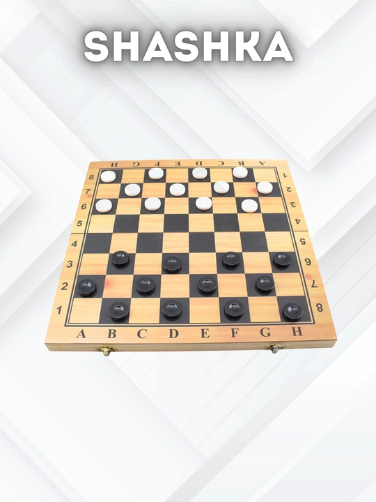 Shaxmat 2v1 — Shashka, Shaxmat to‘plami (47x47 sm)
