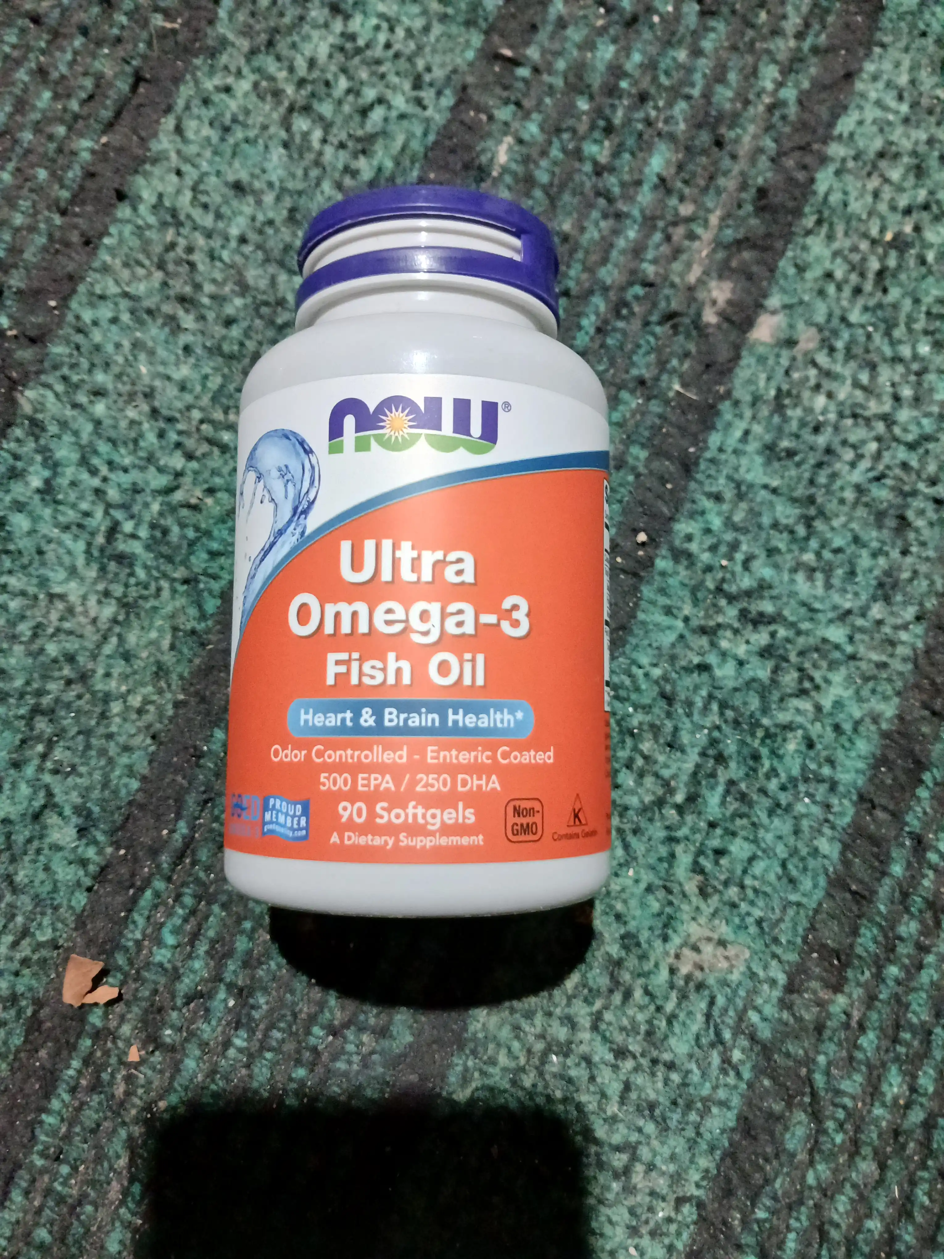 NOW Supplements, Ultra Omega-3, 500 EPA и 250 DHA, рыбий желатиновый капсула