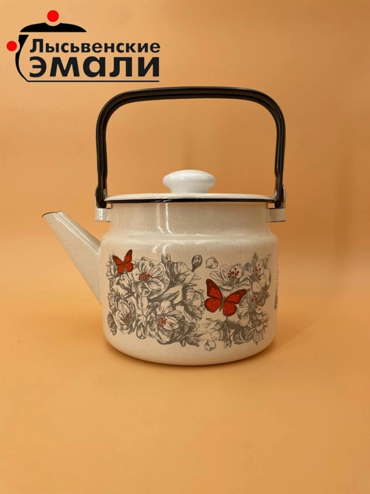 Чайник с крышкой, чайник заварочный, 2.0 л, эмалированный
