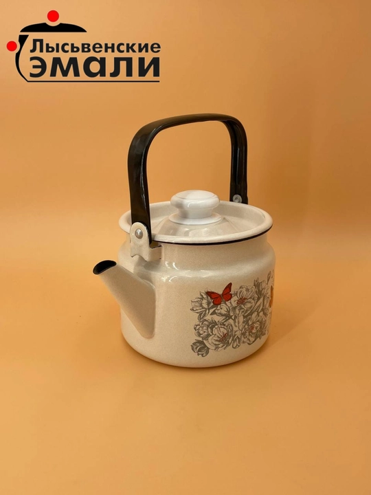 Чайник с крышкой, чайник заварочный, 2.0 л, эмалированный