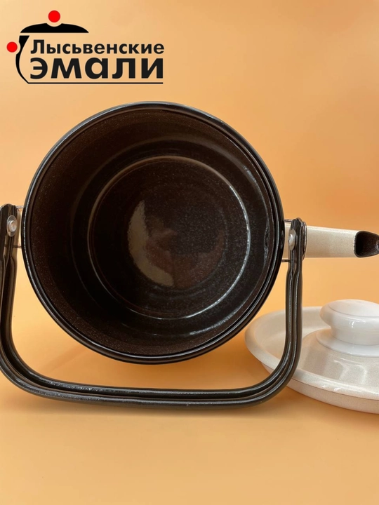 Чайник с крышкой, чайник заварочный, 2.0 л, эмалированный