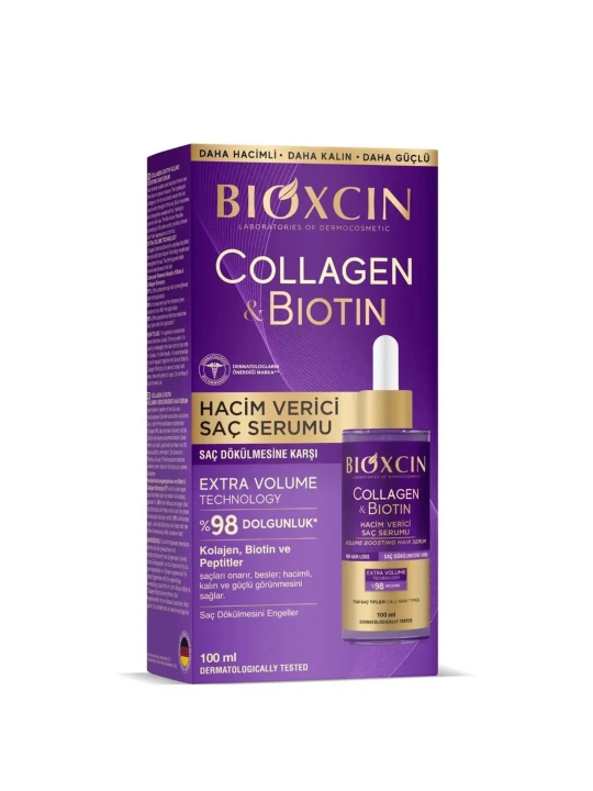 Bioxin peptidlari, kollagen va biotin qo'shilgan soch zardobi