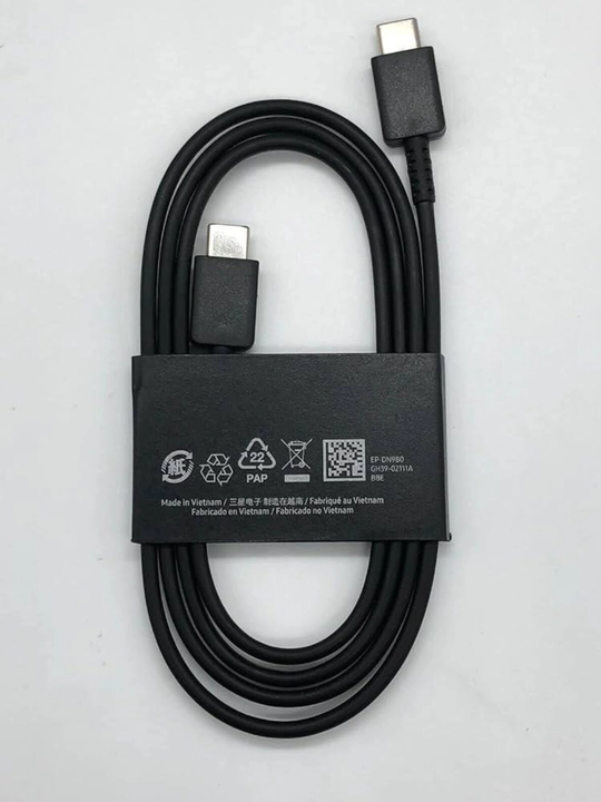 Samsung USB Type-C to Type-C kabel (5A, 1m) — tez quvvatlash va ma’lumot uzatish