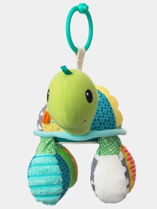 Подвесная игрушка Infantino мягкая черепашка с зеркальцем