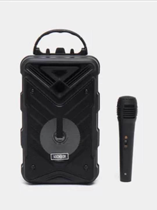 Большая беспроводная колонка Bluetooth, караоке, с RGB подсветкой, с микрофоном и пультом 