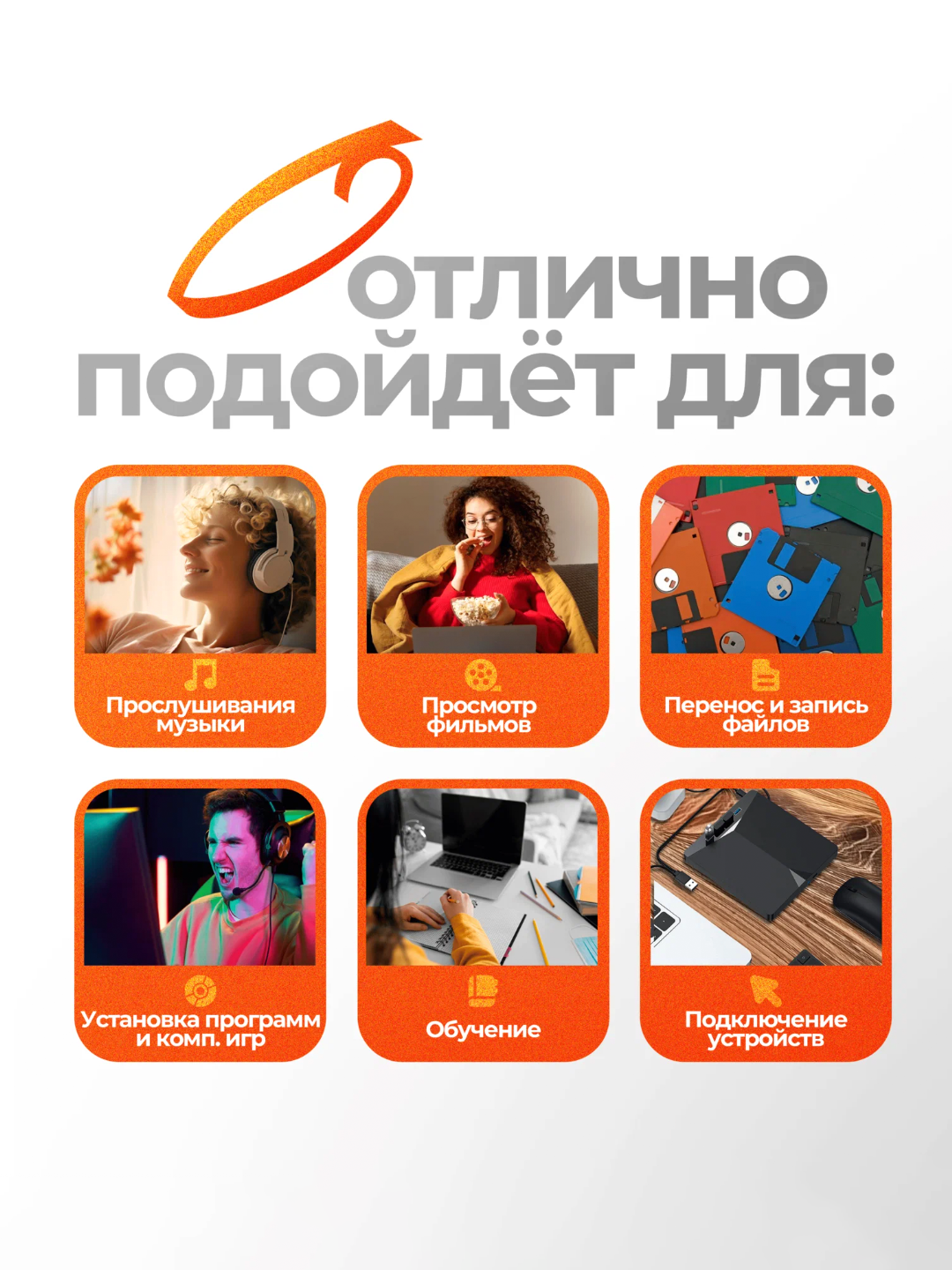 Tashqi DVD RW USB 3.0 Type-C, optik privod, noutbuklar va kompyuterlar uchun