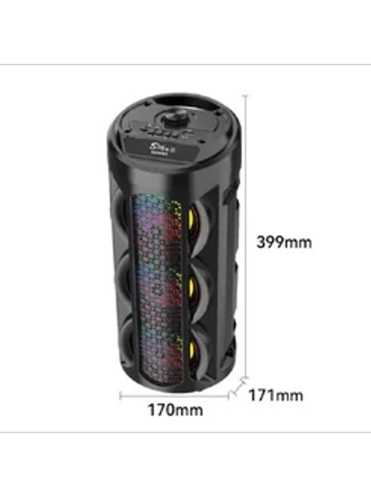 Katta Bluetooth simsiz karnay, karaoke, RGB yoritish, mikrofon va pult bilan - 