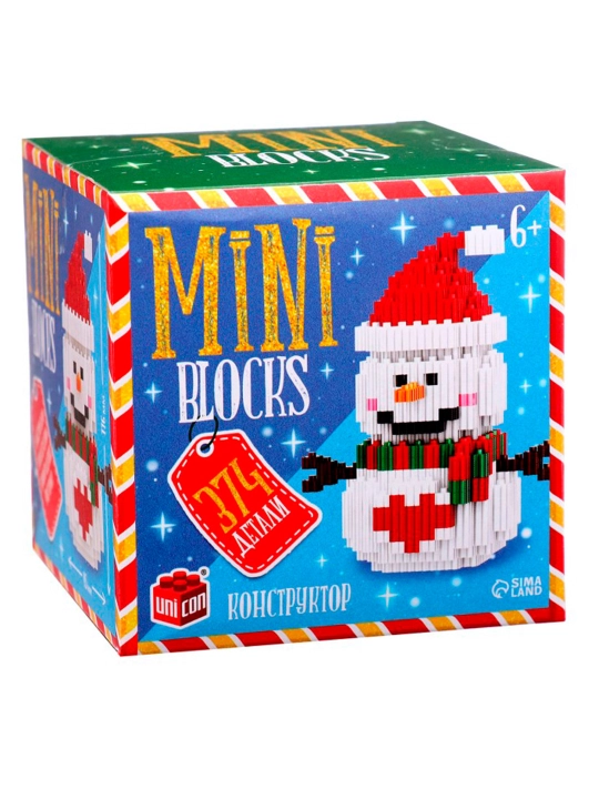 Mini Blocks "Qor odam" konstruktori, 374 dona