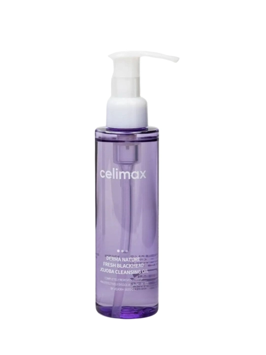 Гидрофильное масло от чёрных точек Celimax Derma Nature Blackhead Jojoba 150 Cleansing Oil - 